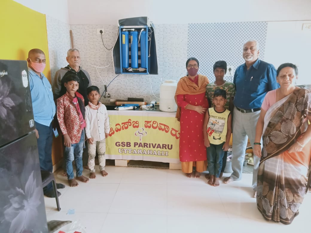 Aquaguard water Purifier , repair & servicing got done today  at Sri Krishna Anaatha  Shishu Nivasa Uttarahalli as a part of CSR ( Charitable) activity  of GSB Parivaru Uttarahalli, Bangalore