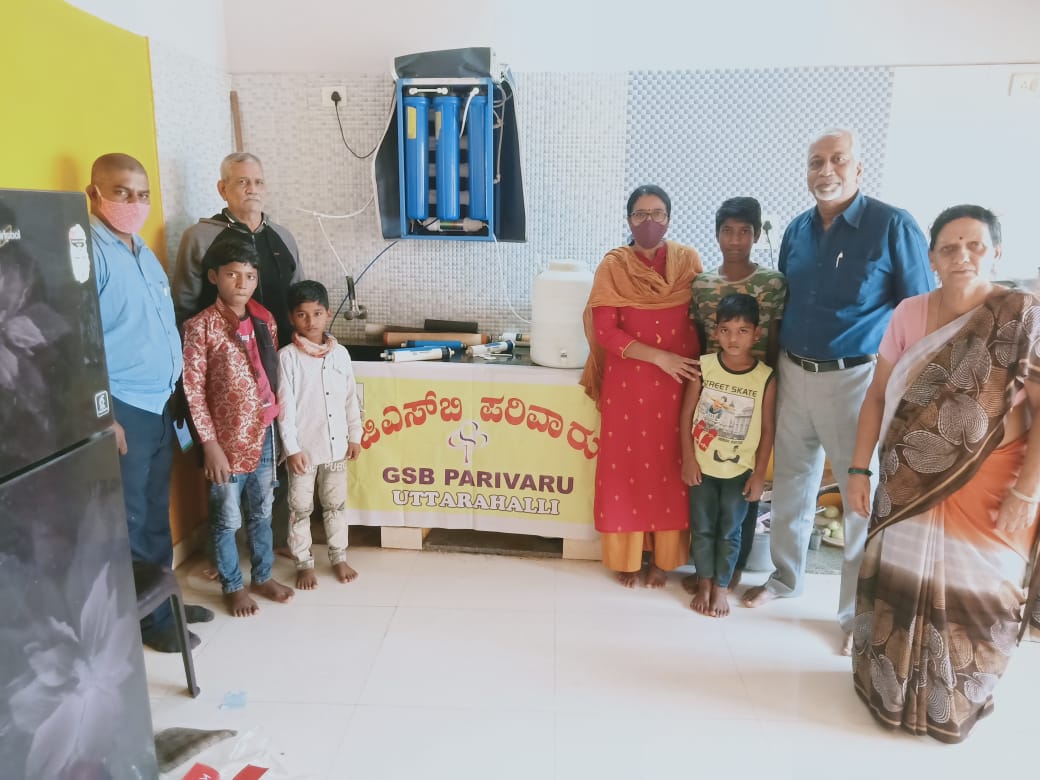 Aquaguard water Purifier , repair & servicing got done today  at Sri Krishna Anaatha  Shishu Nivasa Uttarahalli as a part of CSR ( Charitable) activity  of GSB Parivaru Uttarahalli, Bangalore