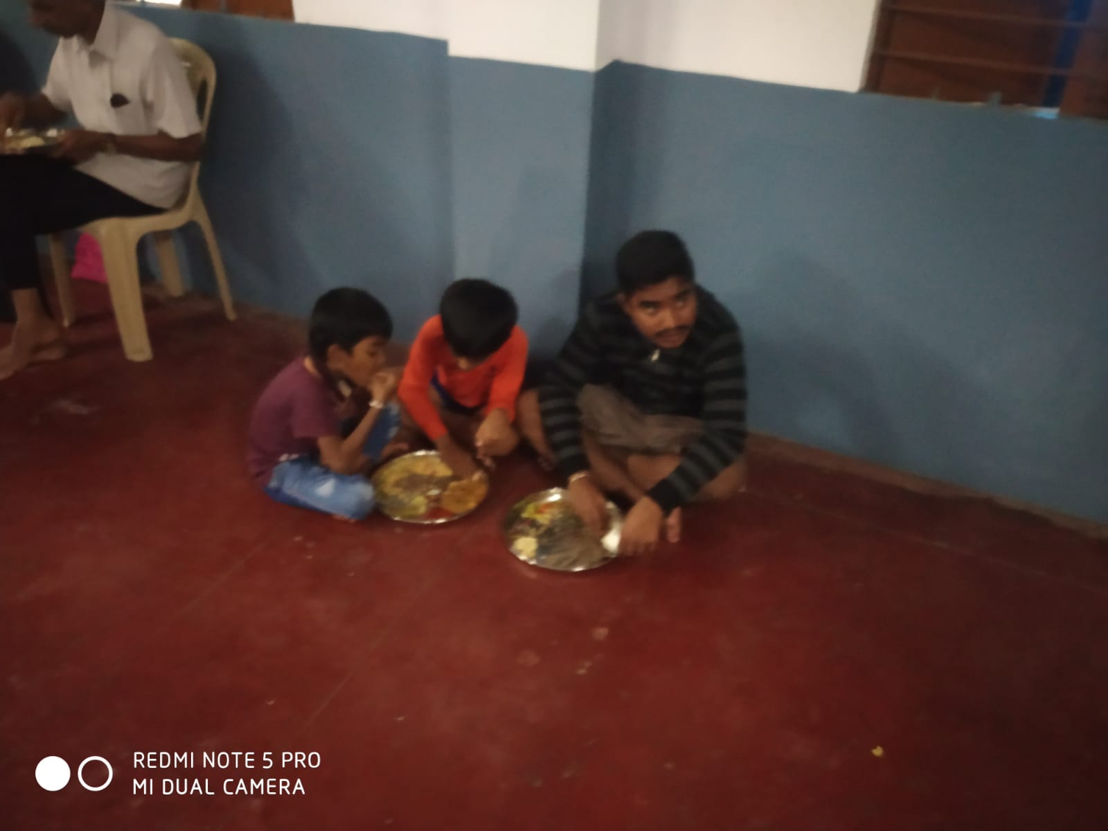 Midday meals organized for economically weaker section  by GSB PARIVARU